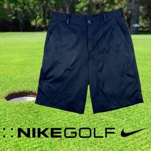 Nike Mens Golf Tour Performance Flat Front Dri Fit Black Shorts Sz 30 551808-010